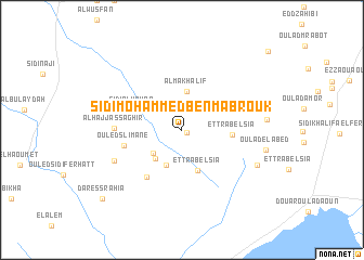 map of Sidi Mohammed Ben Mabrouk