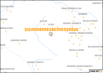 map of Sidi Mohammed Ben Messaoud