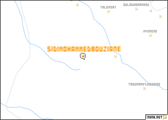 map of Sidi Mohammed Bou Ziane