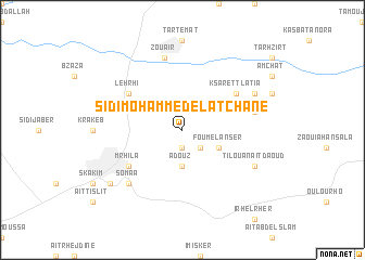 map of Sidi Mohammed el Atchane
