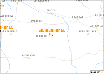 map of Sidi Mohammed