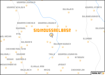 map of Sidi Moussa el Basr