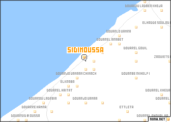 map of Sidi Moussa