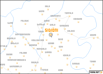 map of Sidioni