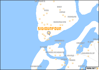 map of Sidiounfour