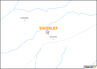map of Sidi Salem