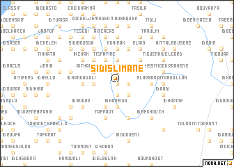 map of Sidi Slimane