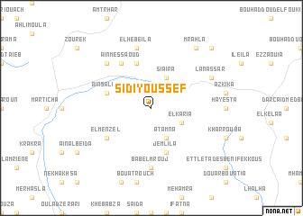 map of Sidi Youssef