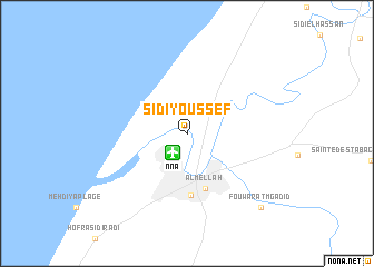 map of Sidi Youssef