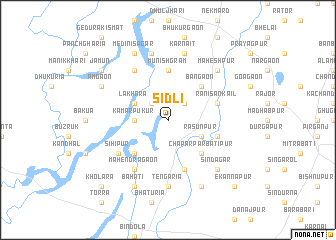 map of Sidli