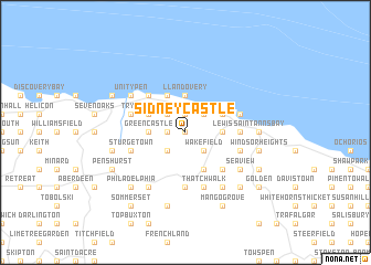 map of Sidney Castle