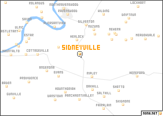 map of Sidneyville