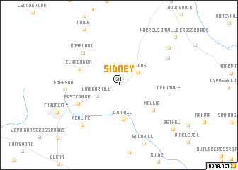 map of Sidney