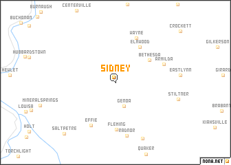 map of Sidney