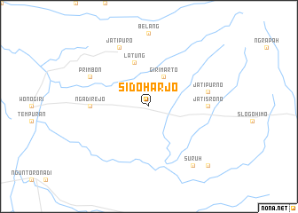 map of Sidoharjo