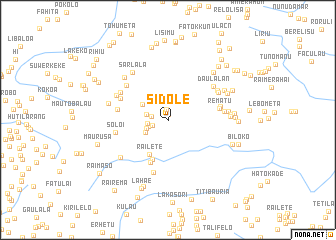 map of Sidole