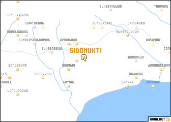 map of Sidomukti
