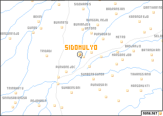 map of Sidomulyo