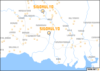 map of Sidomulyo