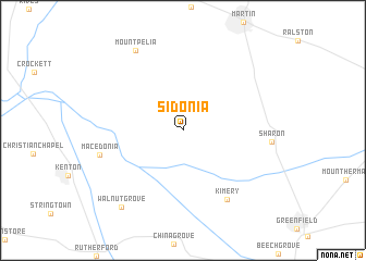 map of Sidonia