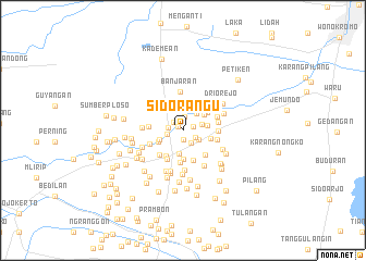 map of Sidorangu