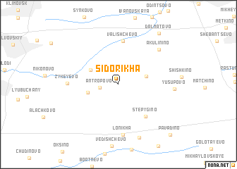 map of Sidorikha