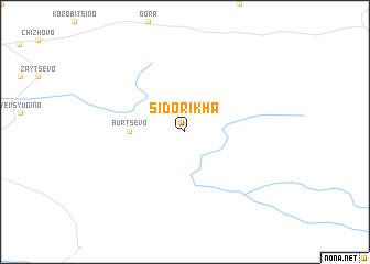 map of Sidorikha