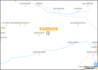 map of Sidorkino