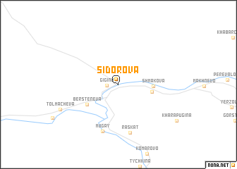 map of Sidorova