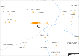 map of Sidorovichi