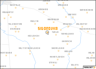 map of Sidorovka