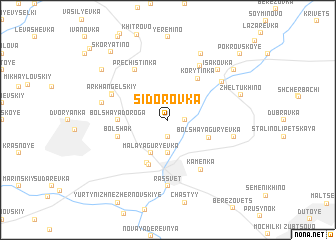 map of Sidorovka