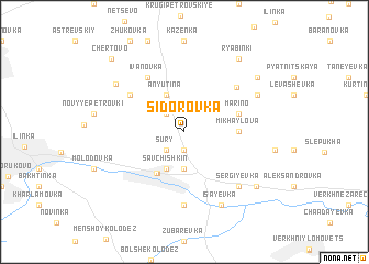 map of Sidorovka