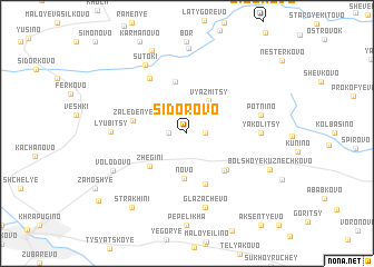 map of Sidorovo