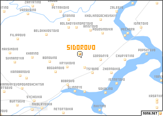 map of Sidorovo