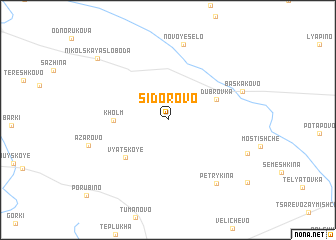 map of Sidorovo