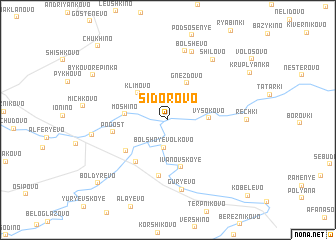 map of Sidorovo