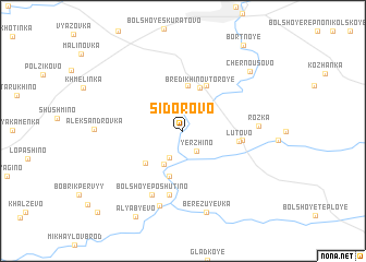 map of Sidorovo