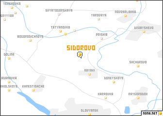 map of Sidorovo