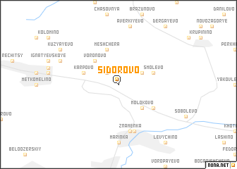 map of Sidorovo