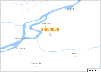 map of Sidorovo