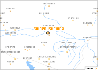 map of Sidorovshchina