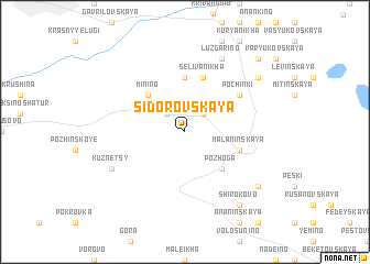 map of Sidorovskaya