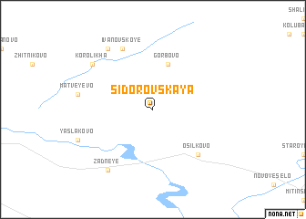 map of Sidorovskaya