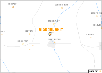 map of Sidorovskiy