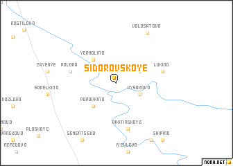 map of Sidorovskoye