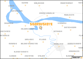 map of Sidorovskoye