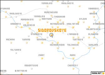 map of Sidorovskoye