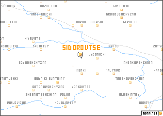 map of Sidorovtse