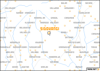 map of Sidowangi